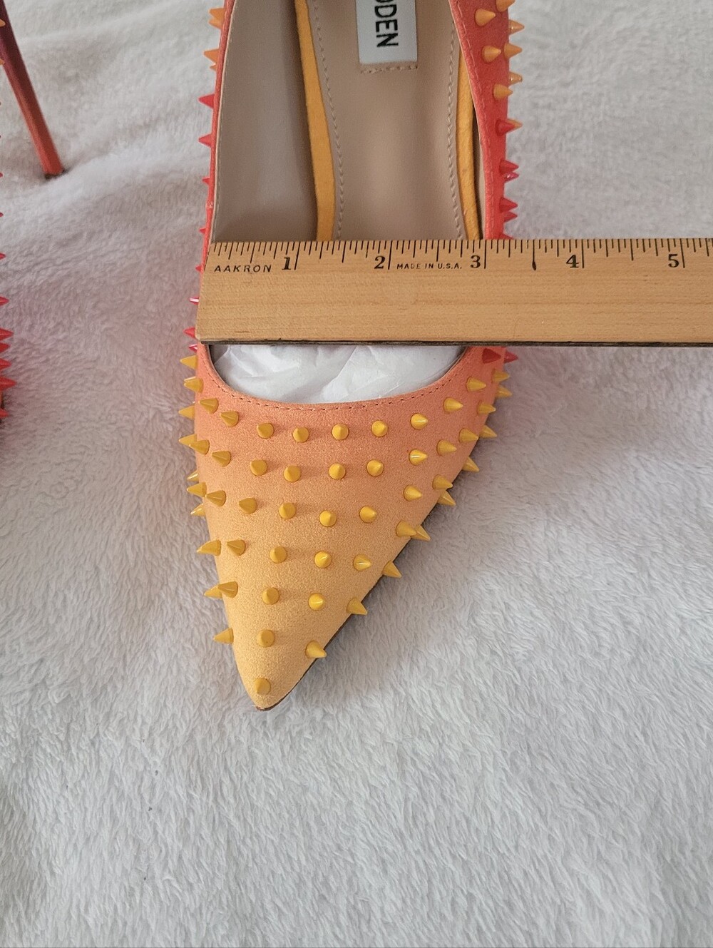 Steve Madden Orange Multi Heels - Picture 11 of 12